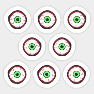 Zombie Eyeballs Sticker